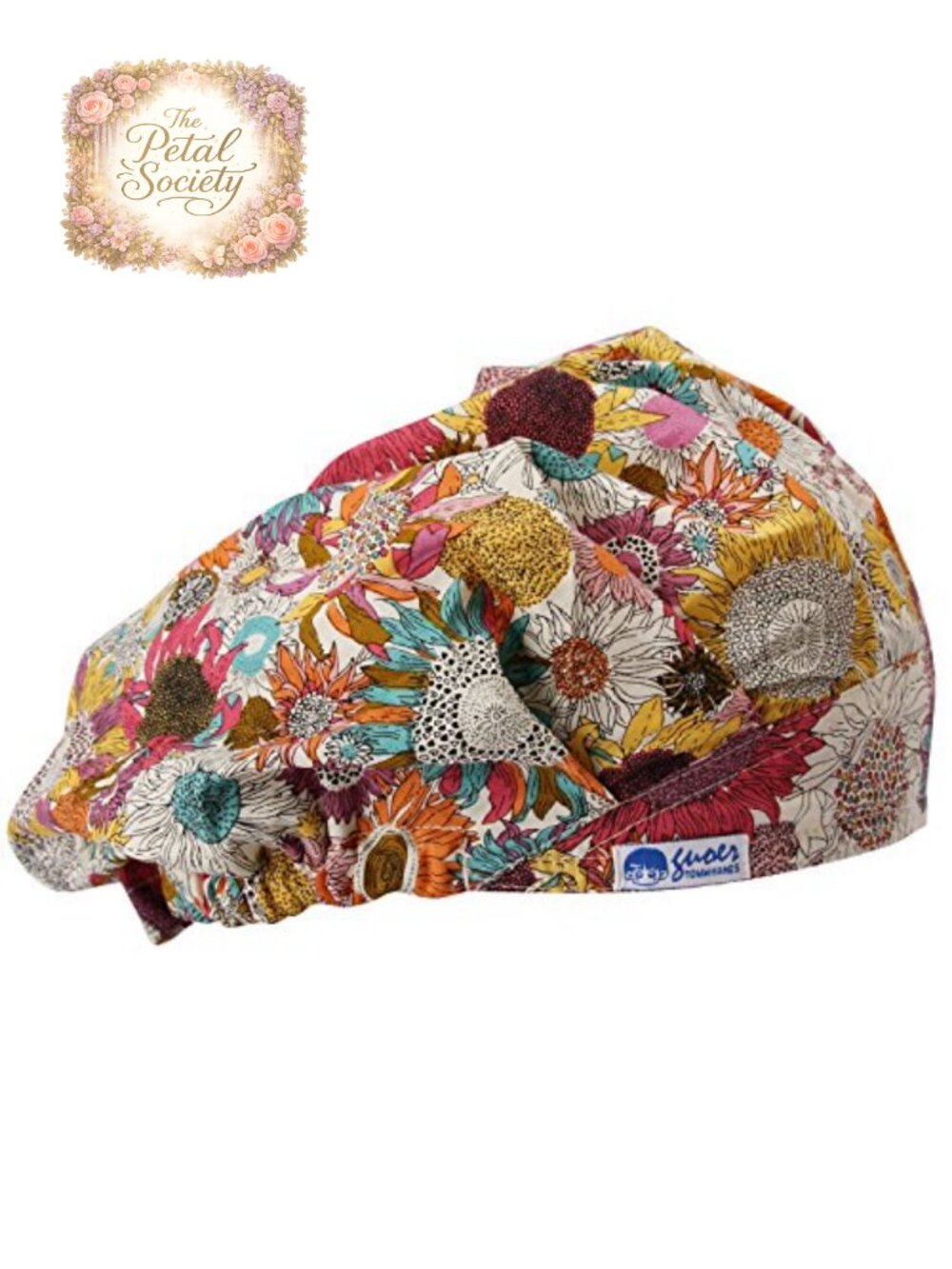 Cotton Bouffant Cap Adjustable Elastic Band Unisex Work Hat